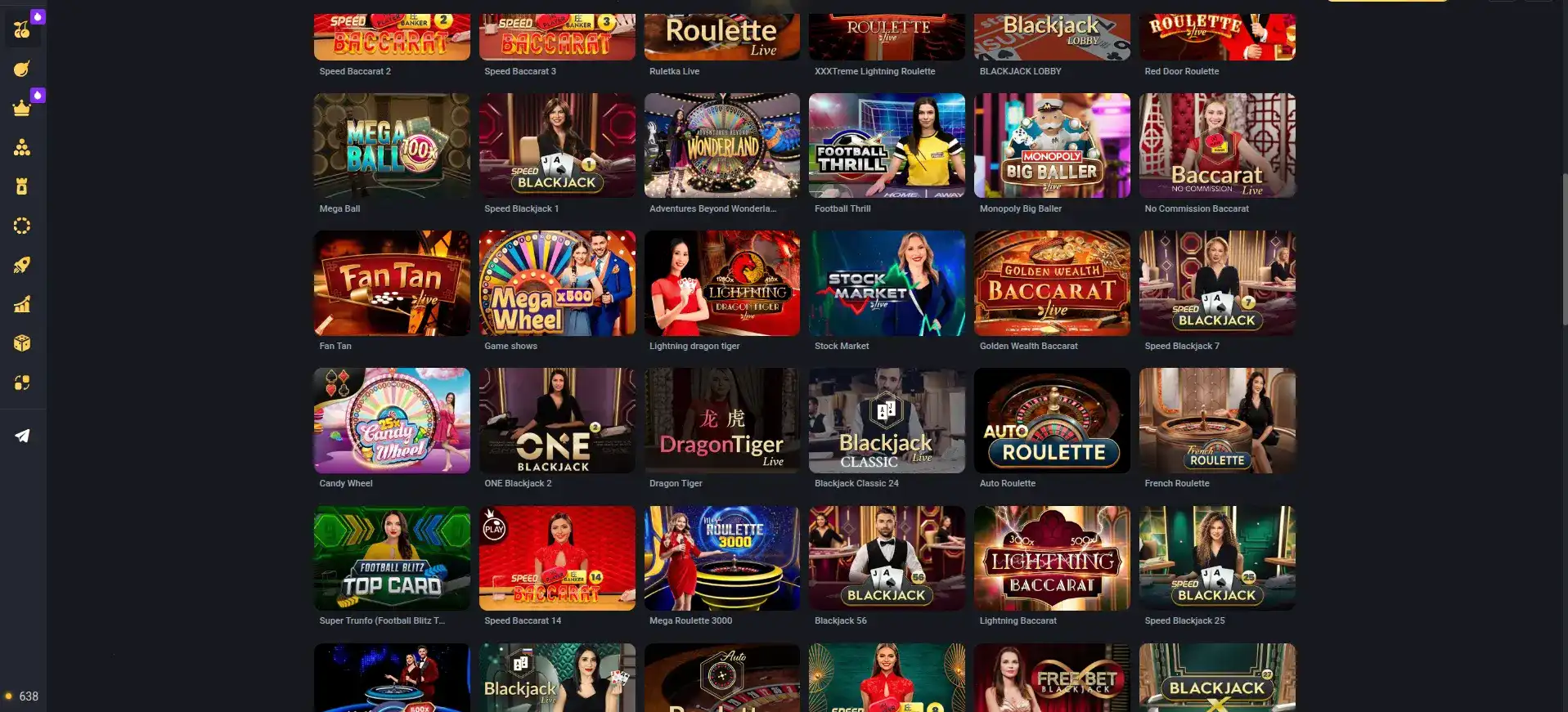 Игровой интерфейс казино Фаир Спин со слотами